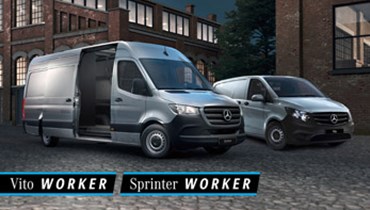 Valmiina kaikkeen – Vito Worker ja Sprinter Worker.