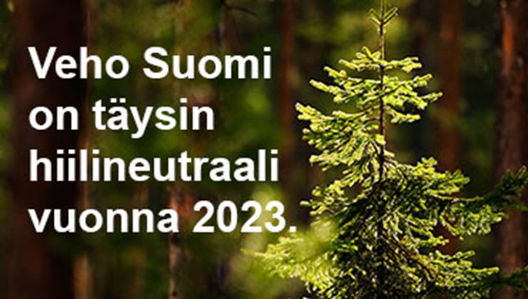 Veho Suomi on täysin hiilineutraali vuonna 2023